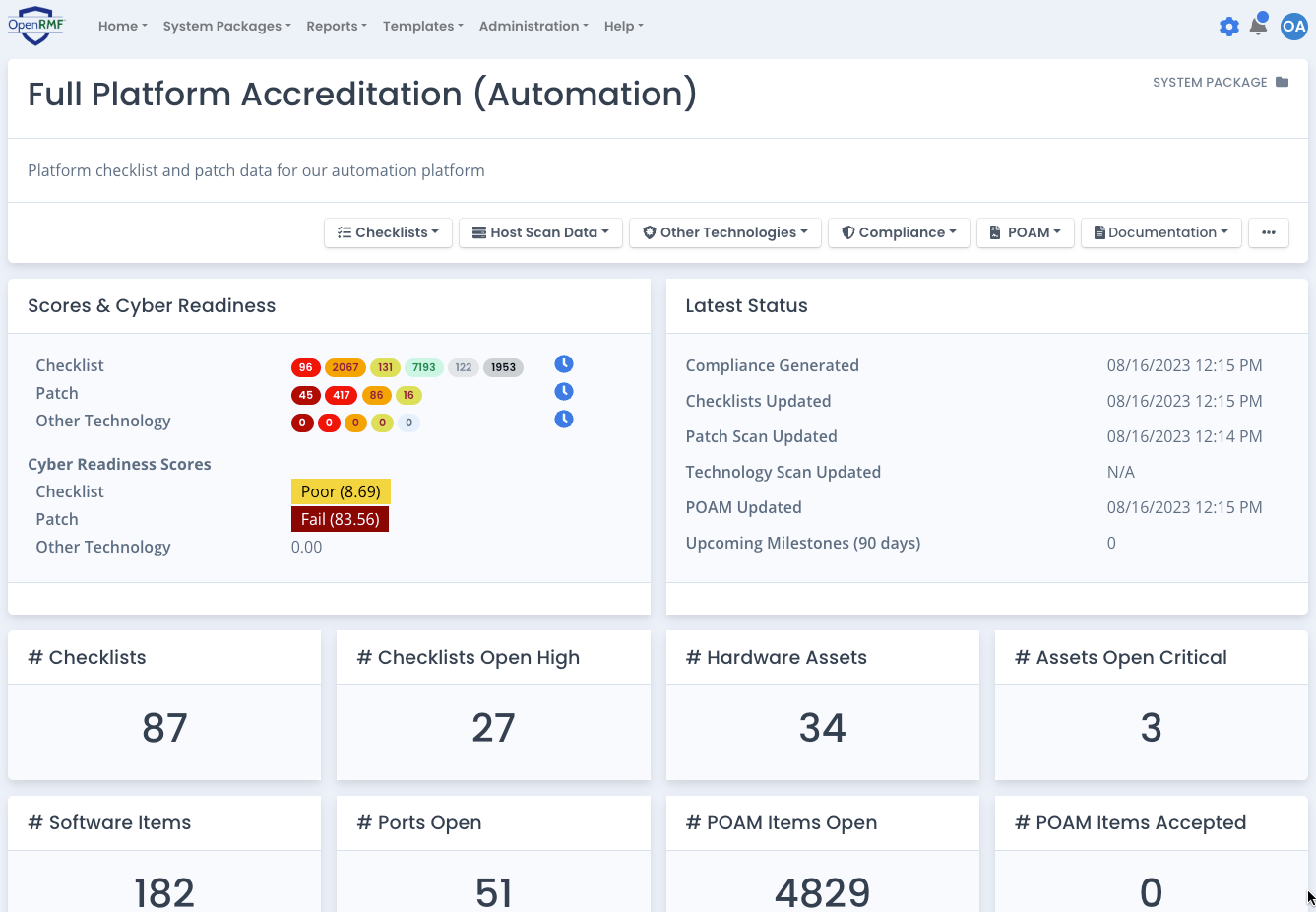 Track Foreign Military Sales (FMS) Partners' Cyber Compliance Remotely with OpenRMF Professional