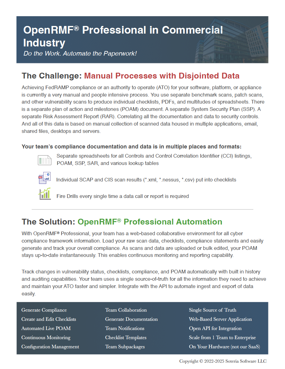 OpenRMF Professional for Commercial Companies