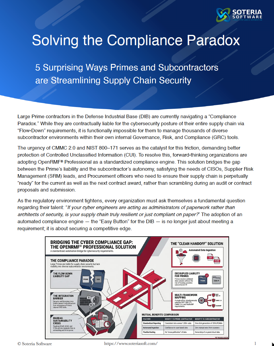 Solve the Compliance Paradox for Prime Contractors