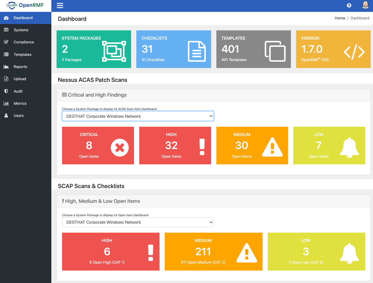 OpenRMF OSS Dashboard