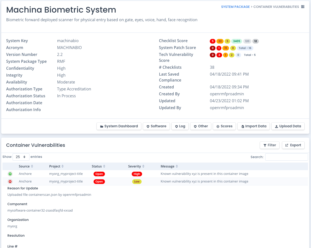 System Package Other Vulnerabilities