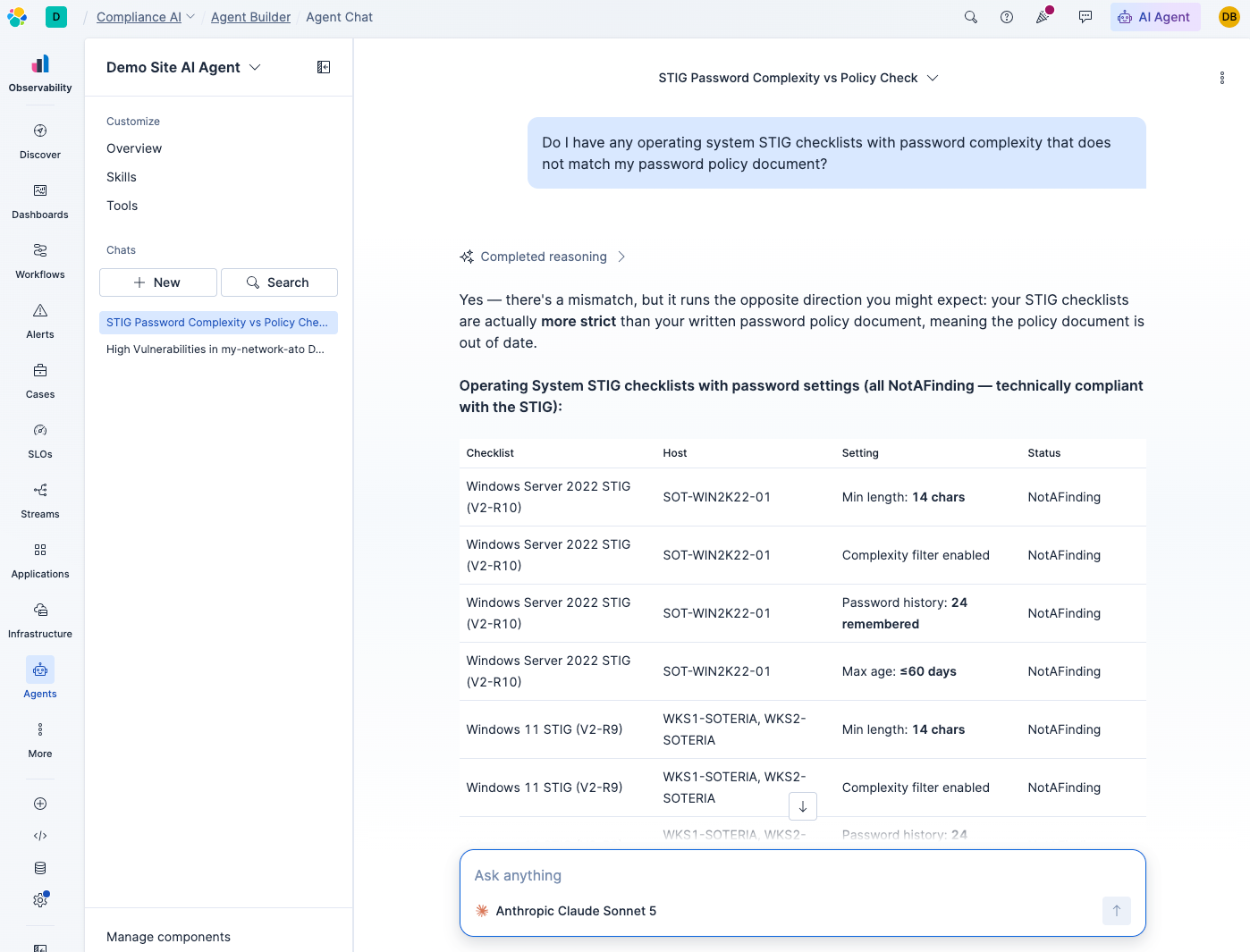 Elastic AI for interactive searching